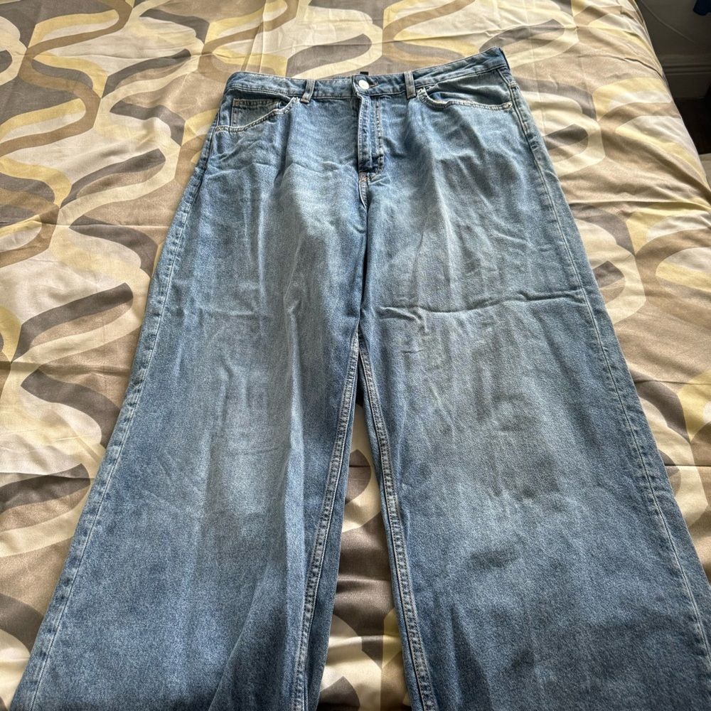 H&M Denim straight leg baggy jeans size 12
